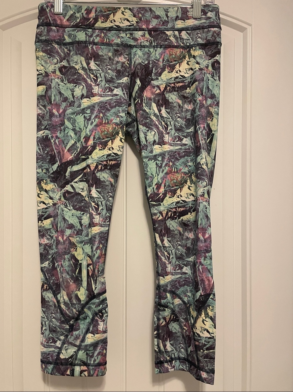 Lululemon Cropped Multicolored Leggings.